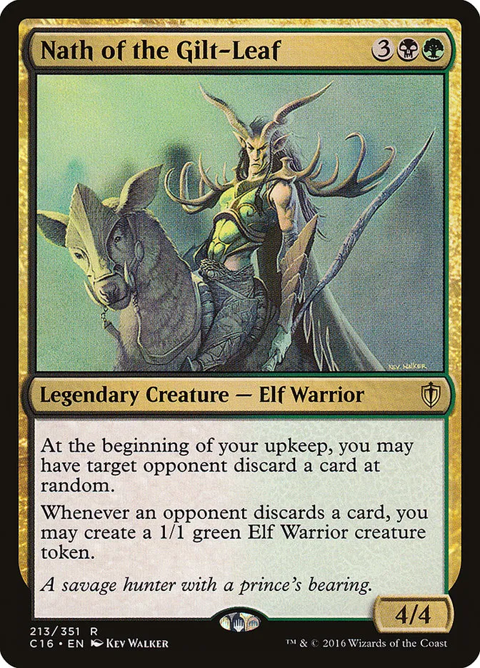 2016 Commander 2016 Nath of the Gilt-Leaf #213 rare card image