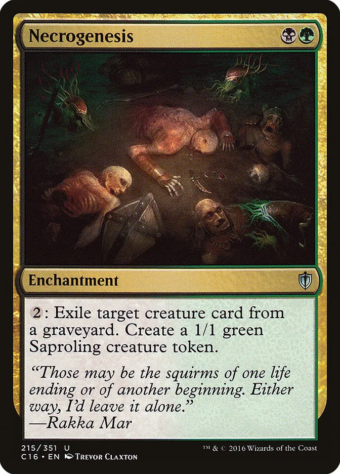 2016 Commander 2016 Necrogenesis uncommon #215 uncommon card image