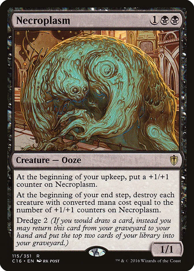2016 Commander 2016 Necroplasm rare #115 rare card image