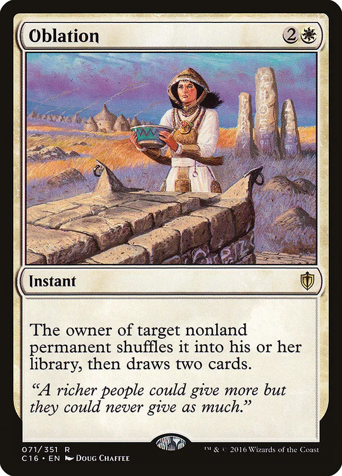 2016 Commander 2016 Oblation rare #71 rare card image