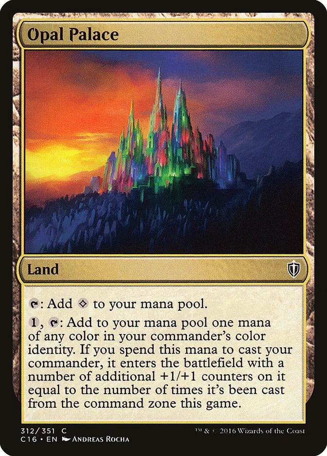 2016 Commander 2016 Opal Palace common #312 common card image