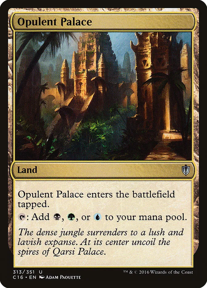 2016 Commander 2016 Opulent Palace uncommon #313 uncommon card image