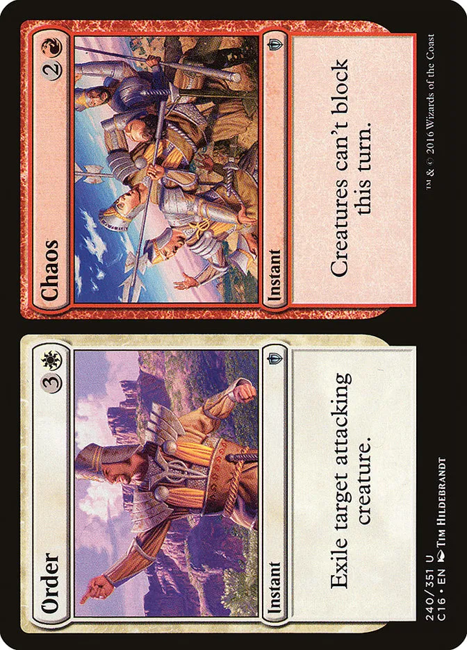 2016 Commander 2016 Order // Chaos uncommon #240 uncommon card image