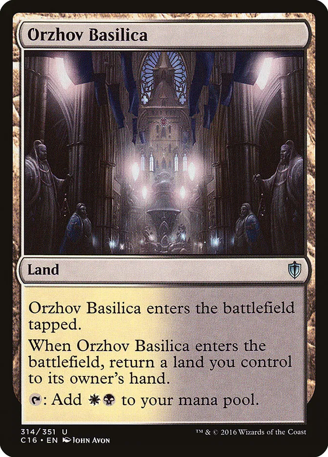 2016 Commander 2016 Orzhov Basilica uncommon #314 uncommon card image