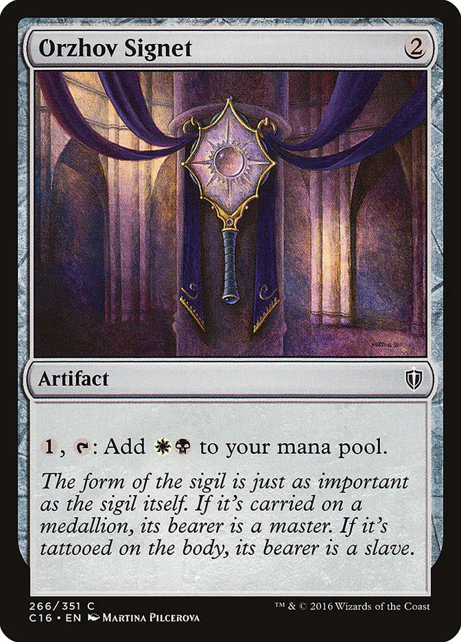 2016 Commander 2016 Orzhov Signet #266 common card image