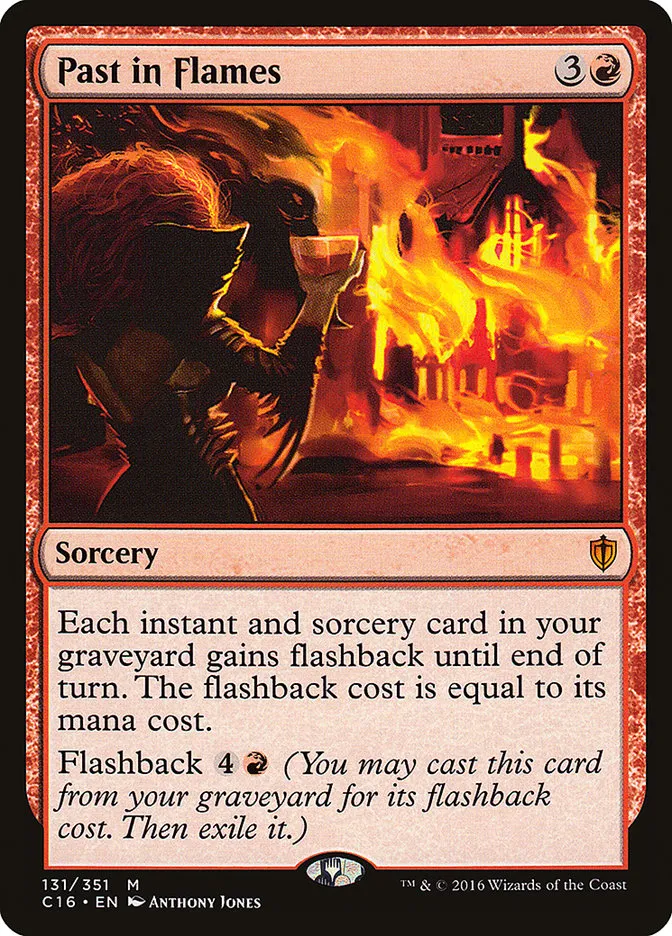 2016 Commander 2016 Past in Flames mythic #131 mythic card image