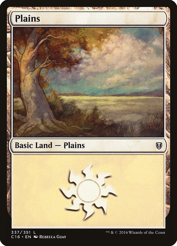 2016 Commander 2016 Plains common #337 common card image