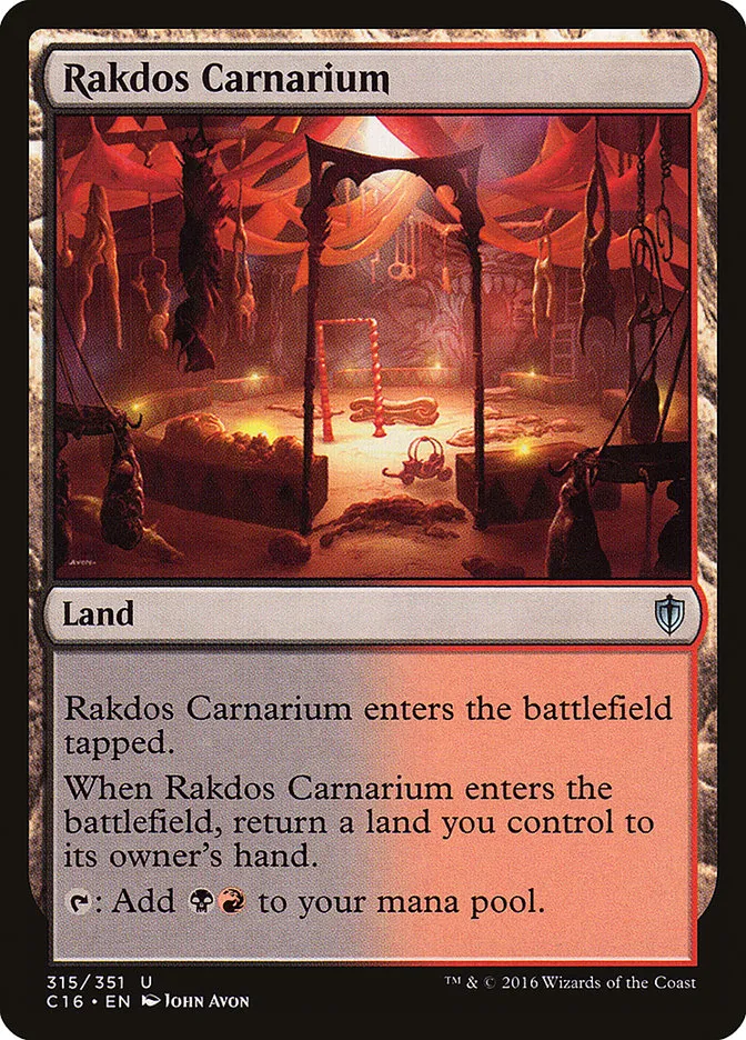 2016 Commander 2016 Rakdos Carnarium uncommon #315 uncommon card image