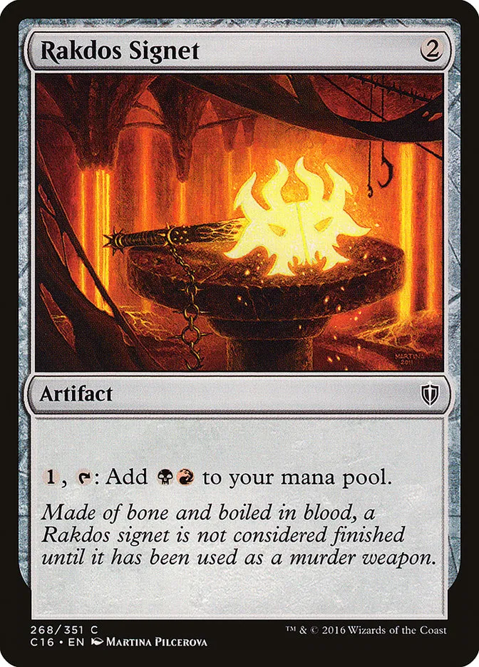 2016 Commander 2016 Rakdos Signet common #268 common card image