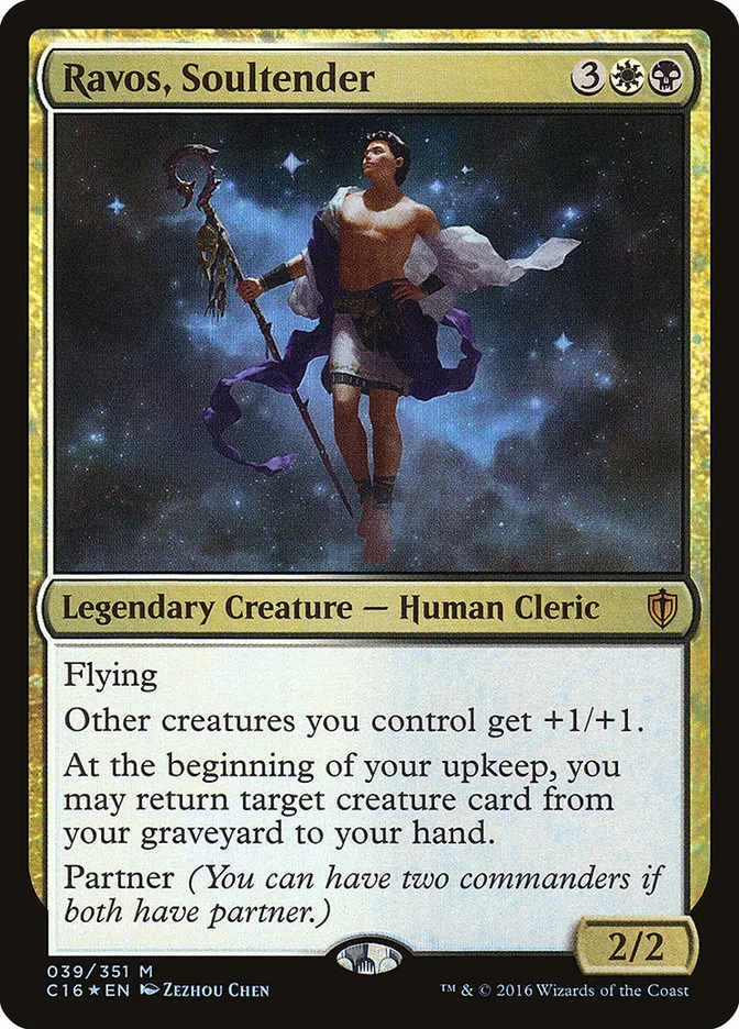 2016 Commander 2016 Ravos, Soultender mythic #39 mythic card image
