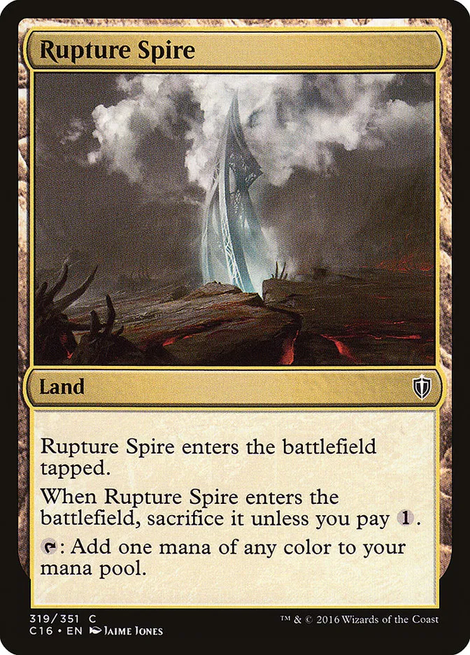 2016 Commander 2016 Rupture Spire common #319 common card image