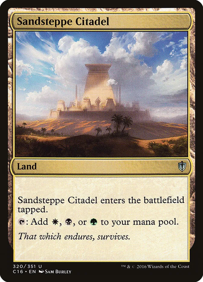 2016 Commander 2016 Sandsteppe Citadel uncommon #320 uncommon card image