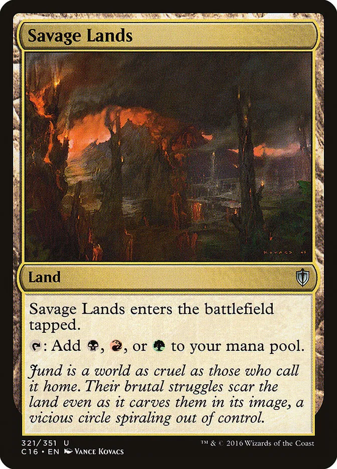 2016 Commander 2016 Savage Lands uncommon #321 uncommon card image