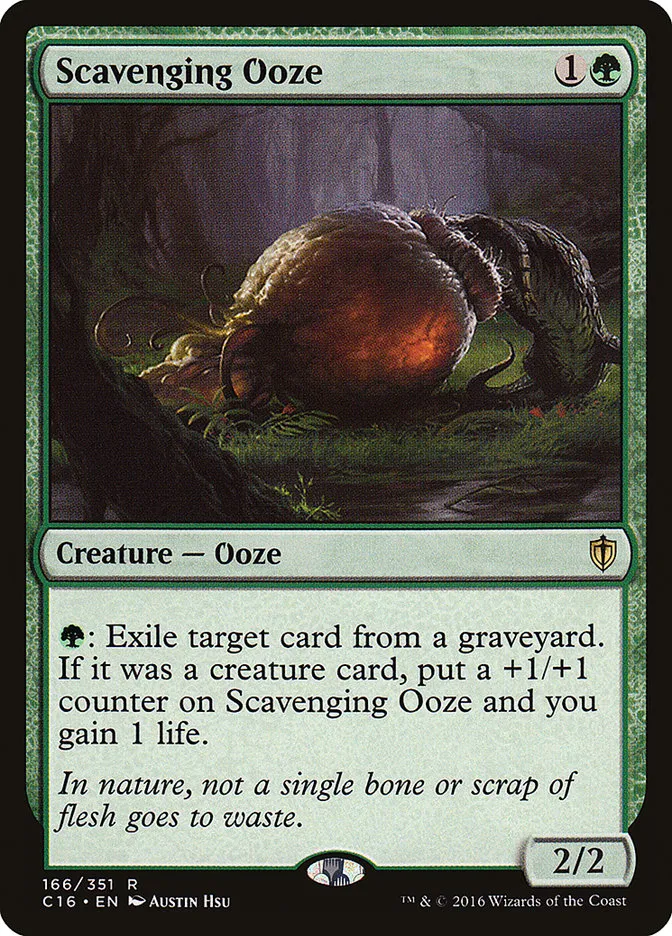 2016 Commander 2016 Scavenging Ooze rare #166 rare card image