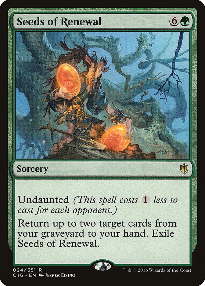 2016 Commander 2016 Seeds of Renewal rare #24 rare card image