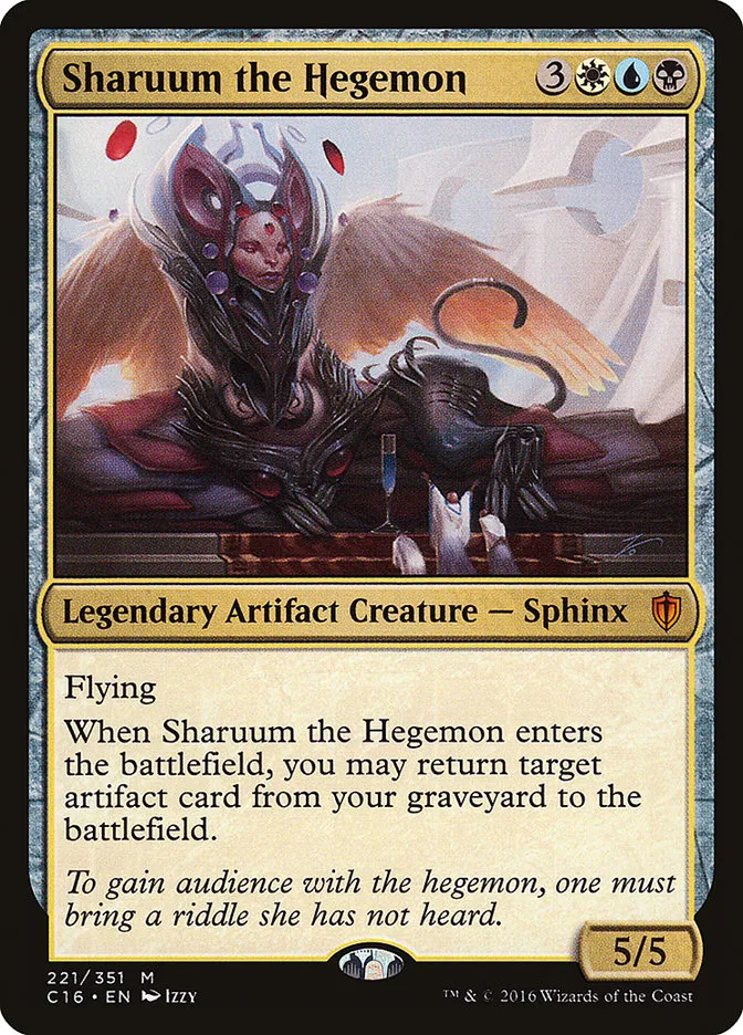2016 Commander 2016 Sharuum the Hegemon #221 mythic card image