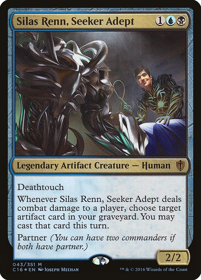 2016 Commander 2016 Silas Renn, Seeker Adept mythic #43 mythic card image
