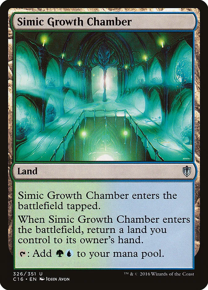 2016 Commander 2016 Simic Growth Chamber uncommon #326 uncommon card image