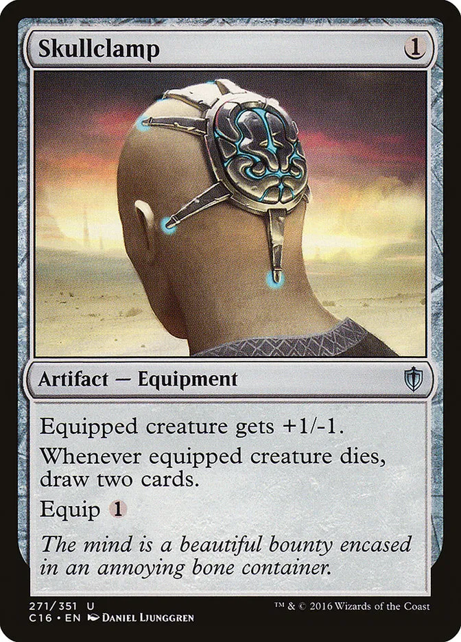 2016 Commander 2016 Skullclamp uncommon #271 uncommon card image