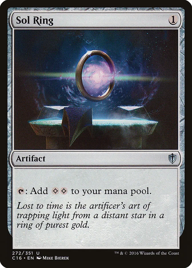 2016 Commander 2016 Sol Ring uncommon #272 uncommon card image