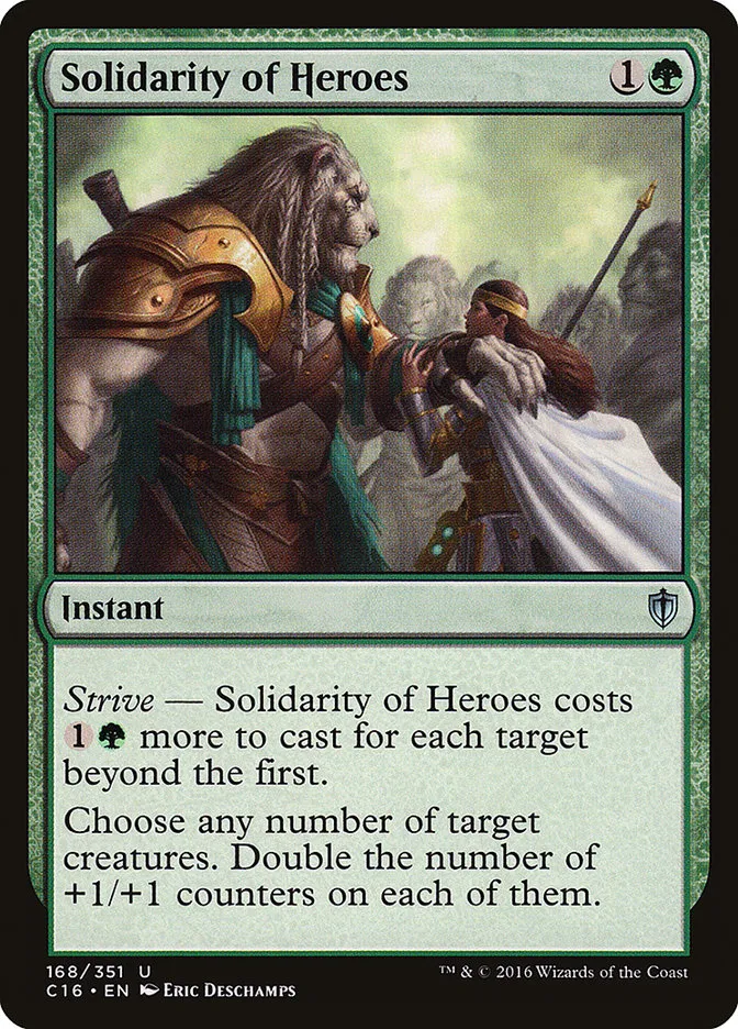 2016 Commander 2016 Solidarity of Heroes #168 uncommon card image