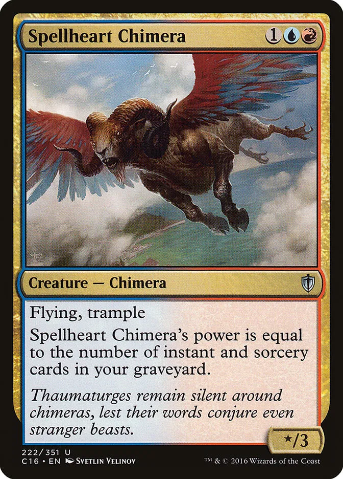 2016 Commander 2016 Spellheart Chimera uncommon #222 uncommon card image