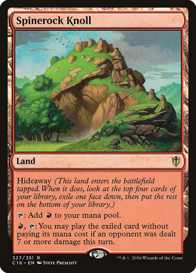 2016 Commander 2016 Spinerock Knoll rare #327 rare card image