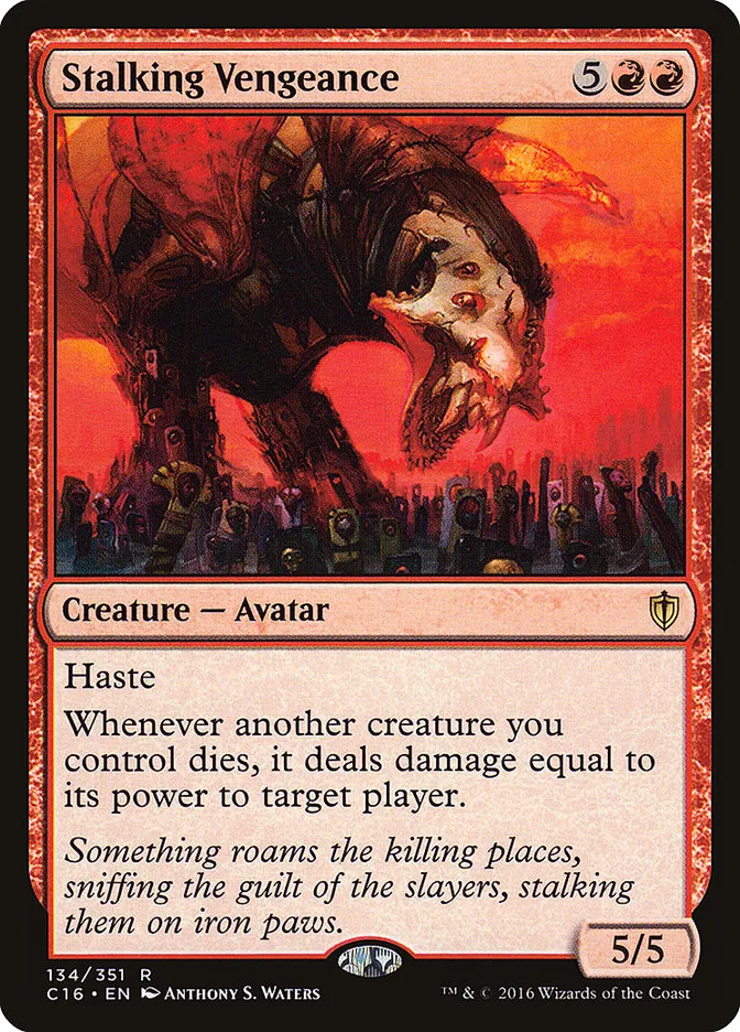 2016 Commander 2016 Stalking Vengeance #134 rare card image
