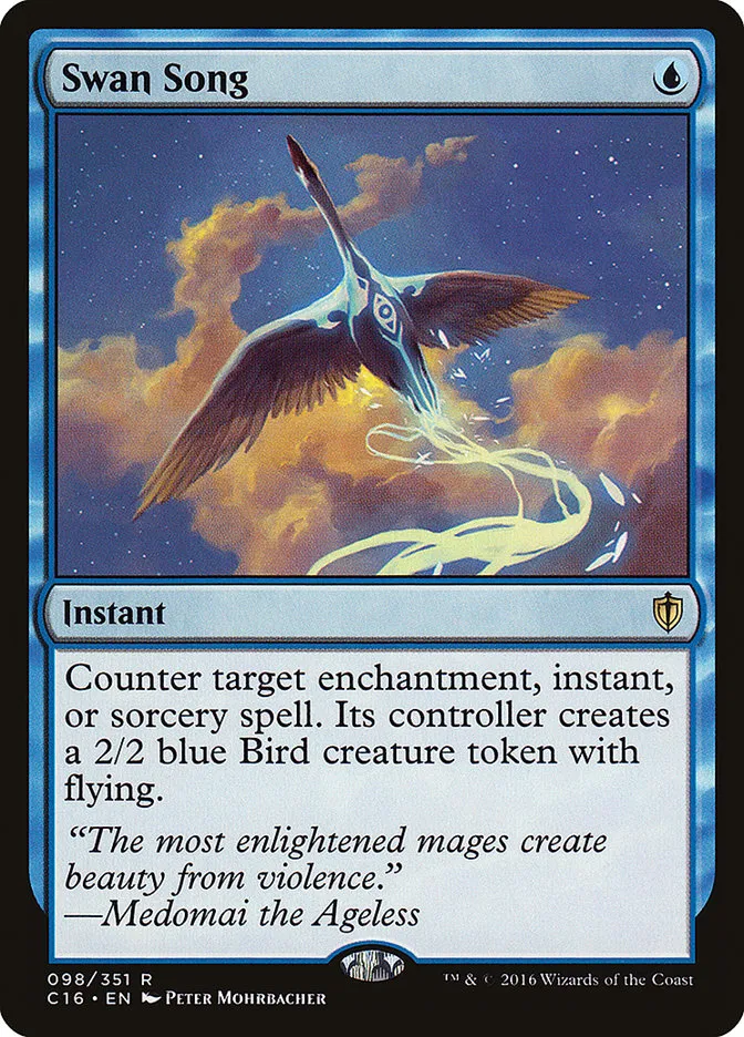 2016 Commander 2016 Swan Song #98 rare card image