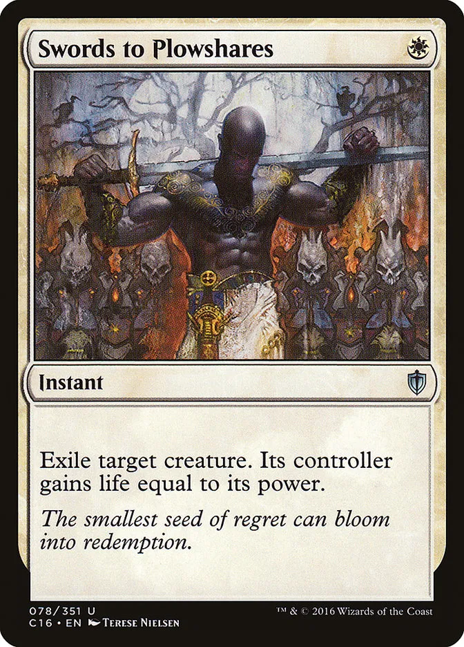 2016 Commander 2016 Swords to Plowshares #78 uncommon card image