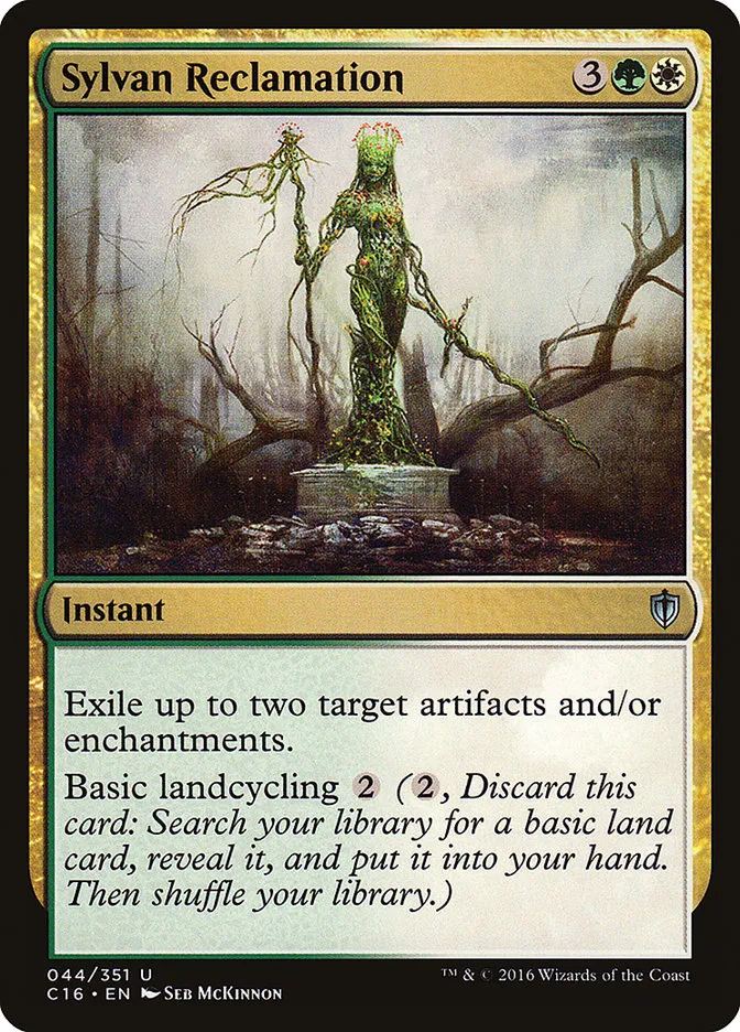 2016 Commander 2016 Sylvan Reclamation uncommon #44 uncommon card image