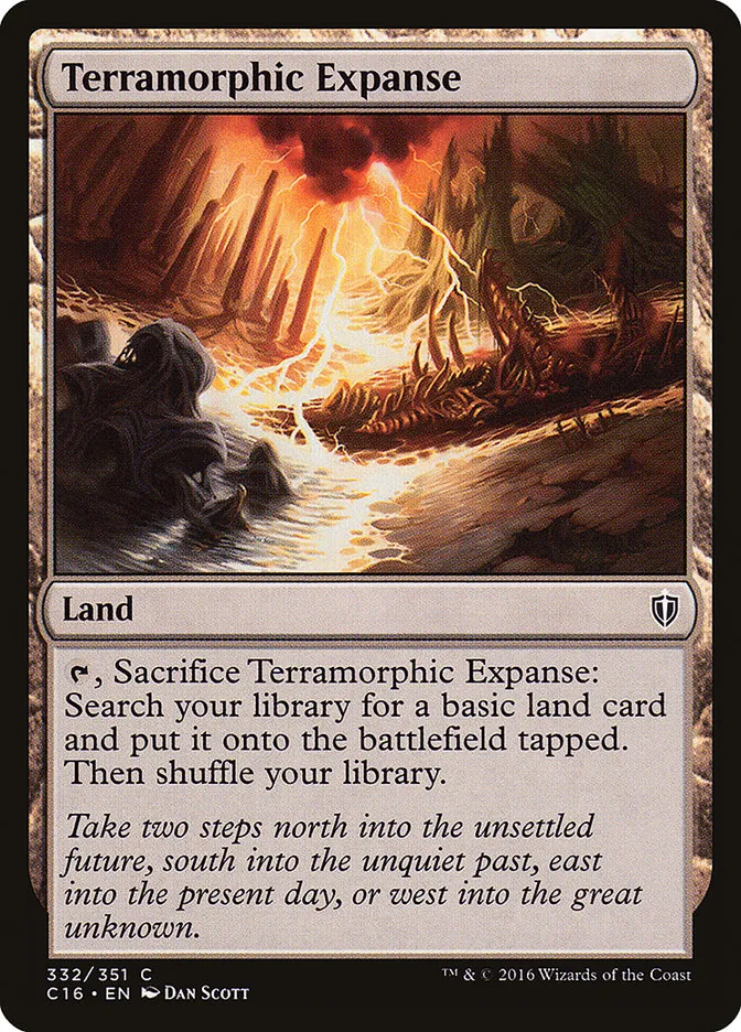2016 Commander 2016 Terramorphic Expanse common #332 common card image