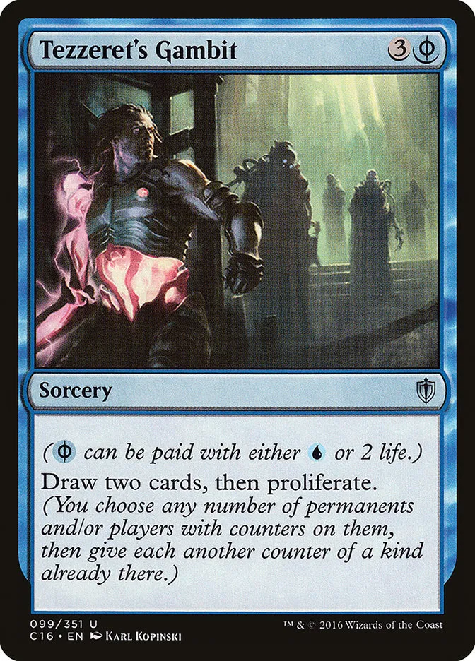 2016 Commander 2016 Tezzeret's Gambit uncommon #99 uncommon card image