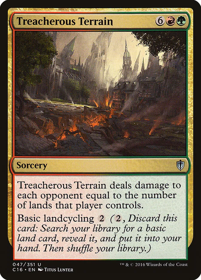 2016 Commander 2016 Treacherous Terrain uncommon #47 uncommon card image