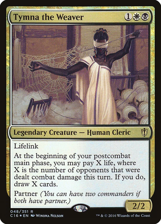 2016 Commander 2016 Tymna the Weaver rare #48 rare card image