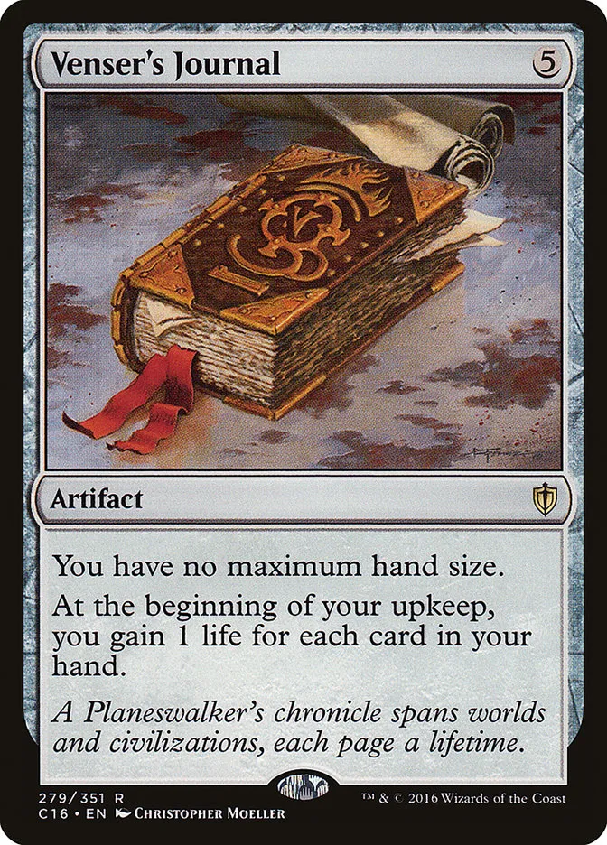 2016 Commander 2016 Venser's Journal #279 rare card image