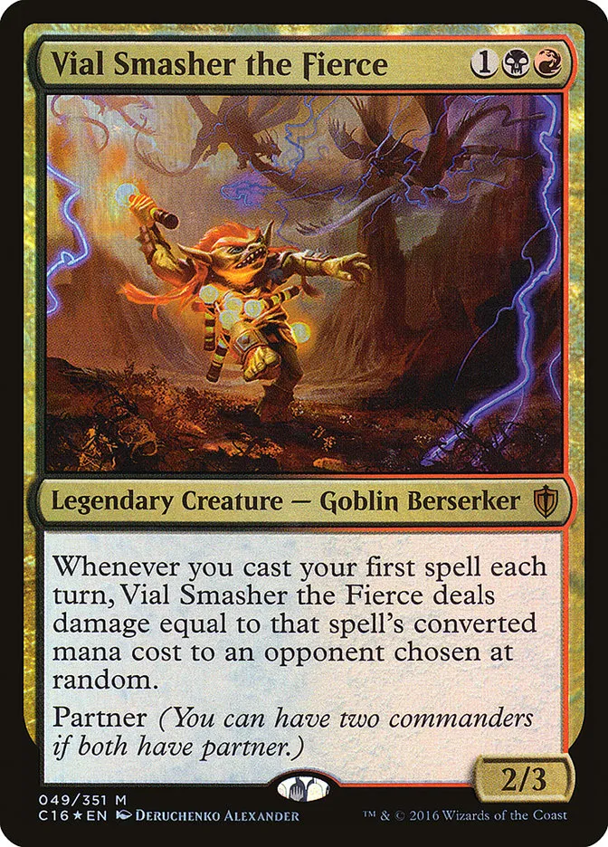 2016 Commander 2016 Vial Smasher the Fierce #49 mythic card image