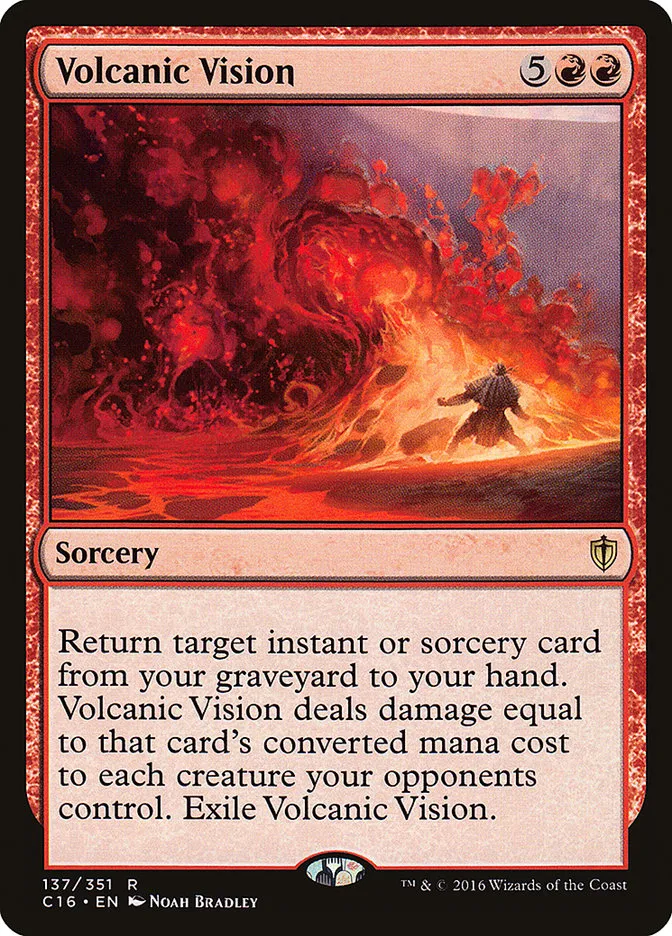 2016 Commander 2016 Volcanic Vision rare #137 rare card image