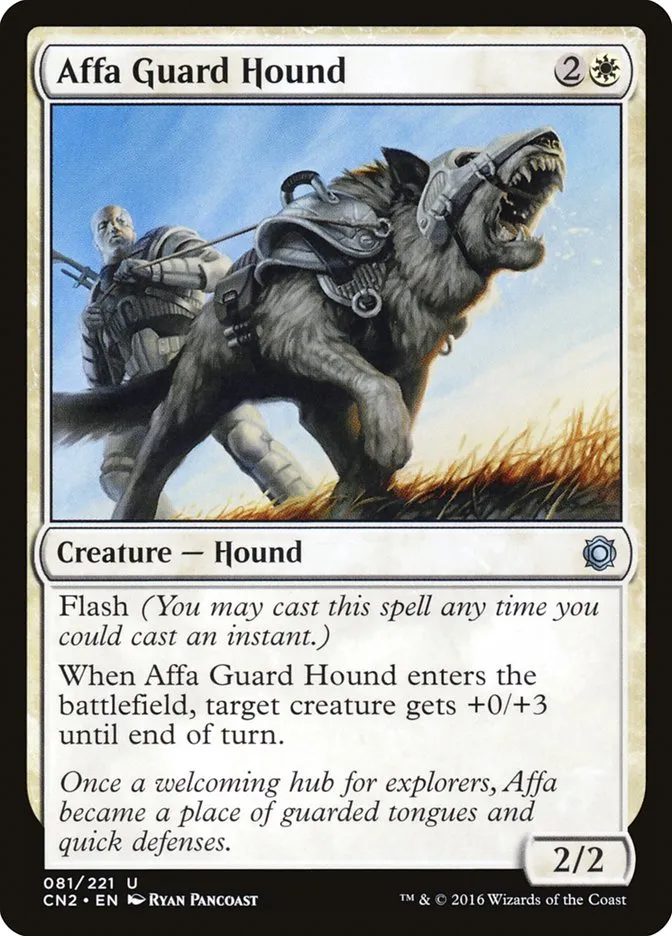 2016 Conspiracy: Take the Crown Affa Guard Hound #81 uncommon card image