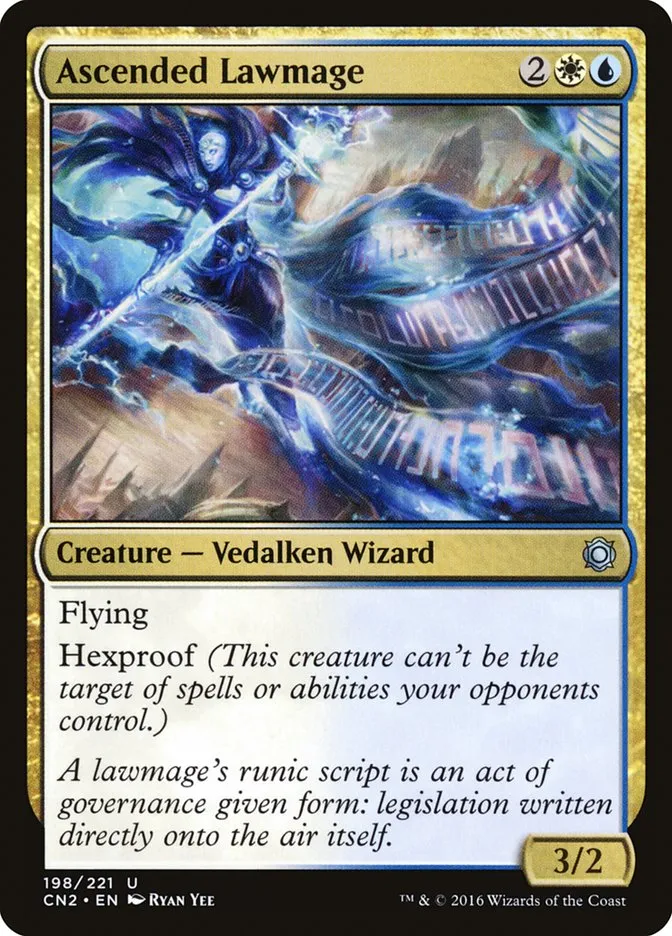 2016 Conspiracy: Take the Crown Ascended Lawmage #198 uncommon card image
