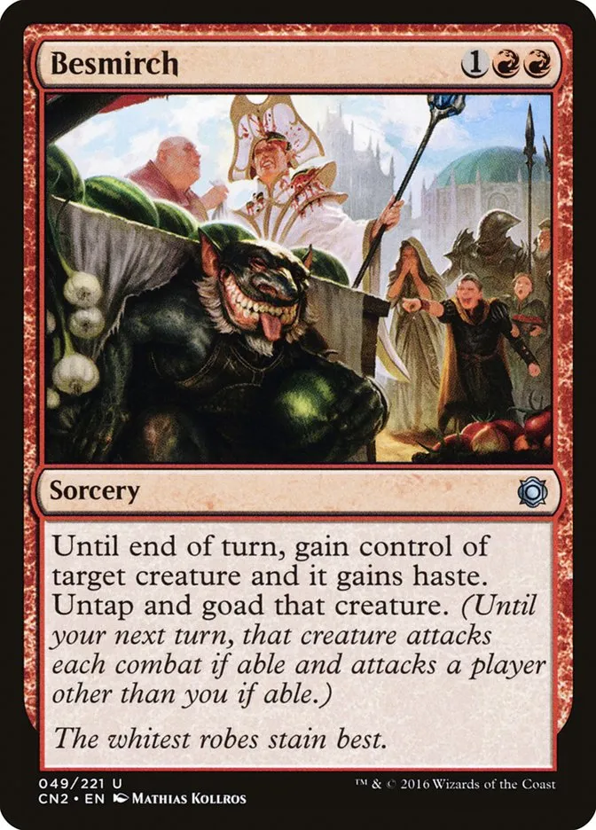 2016 Conspiracy: Take the Crown Besmirch #49 uncommon card image
