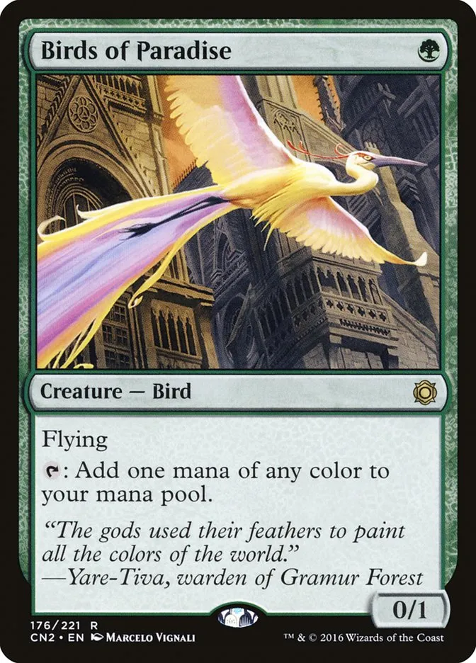 2016 Conspiracy: Take the Crown Birds of Paradise #176 rare card image