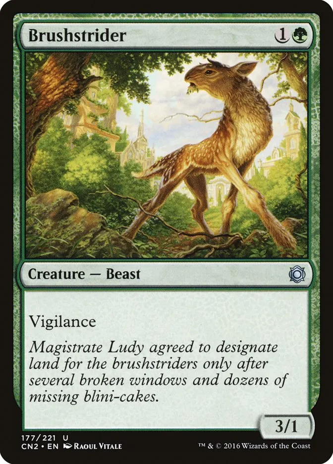 2016 Conspiracy: Take the Crown Brushstrider #177 uncommon card image