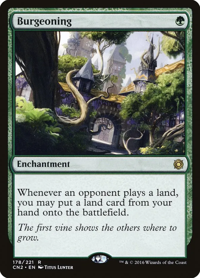2016 Conspiracy: Take the Crown Burgeoning #178 rare card image