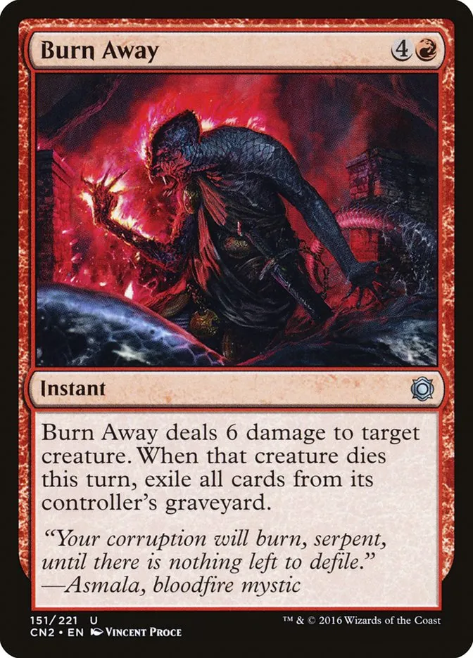 2016 Conspiracy: Take the Crown Burn Away #151 uncommon card image