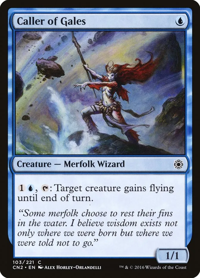 2016 Conspiracy: Take the Crown Caller of Gales common #103 common card image