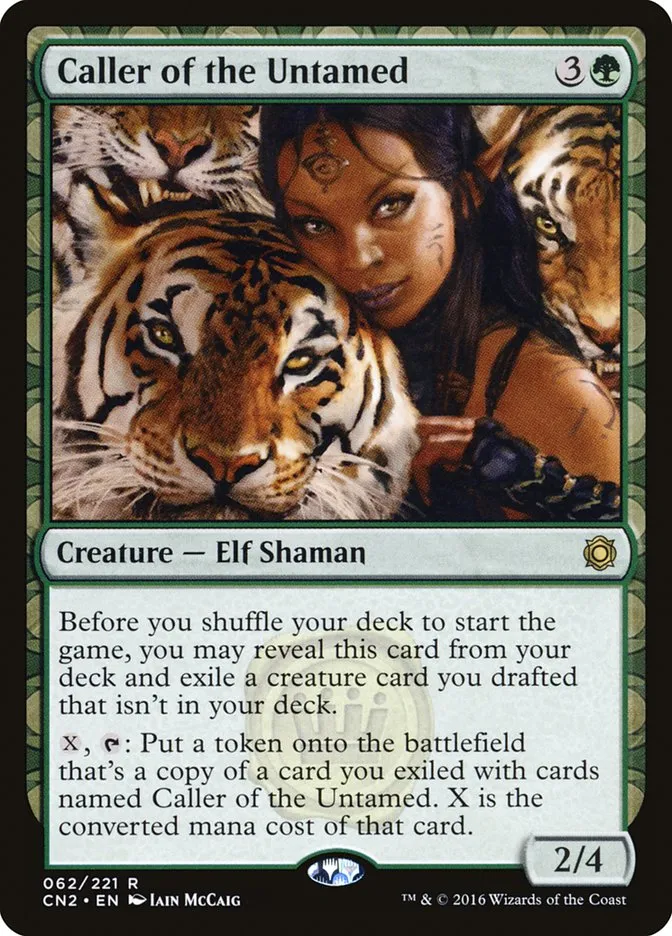 2016 Conspiracy: Take the Crown Caller of the Untamed #62 rare card image