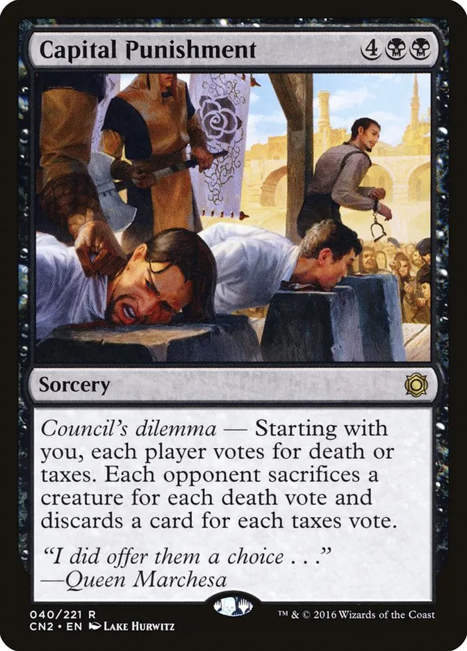 2016 Conspiracy: Take the Crown Capital Punishment #40 rare card image