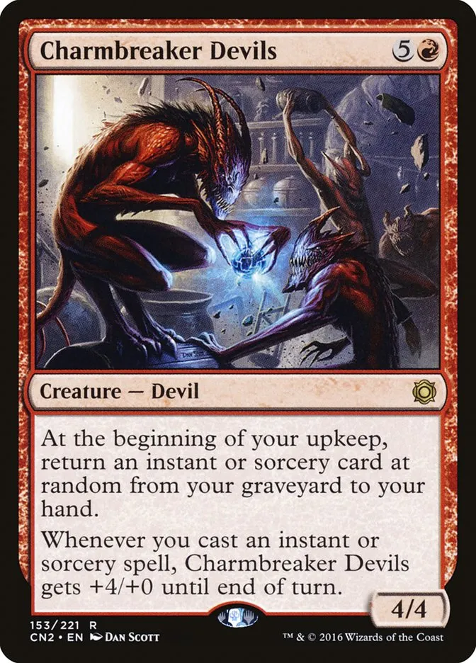 2016 Conspiracy: Take the Crown Charmbreaker Devils #153 rare card image