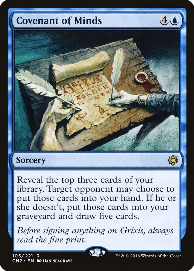2016 Conspiracy: Take the Crown Covenant of Minds rare #105 rare card image